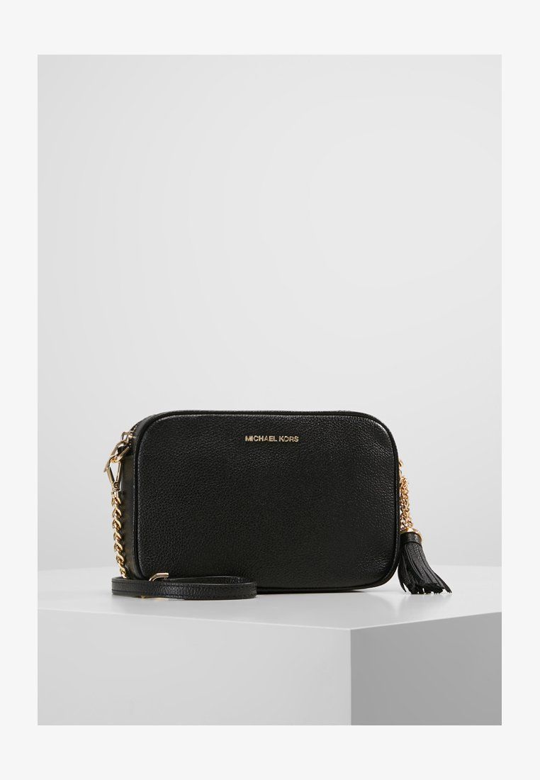 michael kors camera bag black