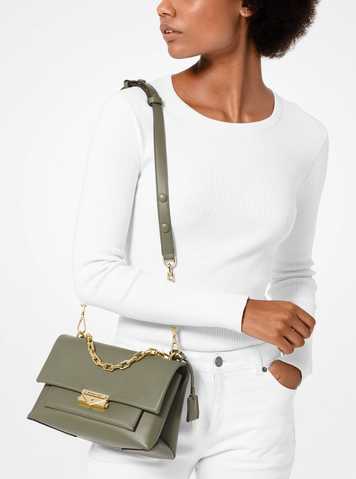 michael kors delaney medium logo canteen crossbody bag