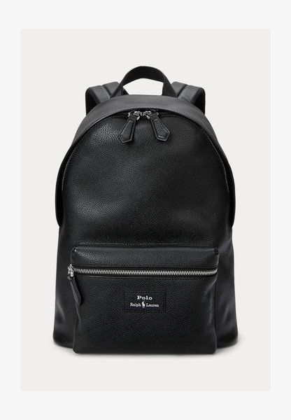 RALPH LAUREN Pebbled Leather Backpack Unisex Backpack Black BLACK 405962456-001 &mdash; фото 1 з 6