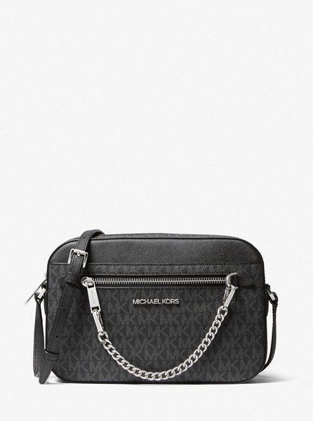 MICHAEL KORS Jet Set Large Logo Crossbody Bag BLACK 35S1STTC9B &mdash; фото 1 из 5