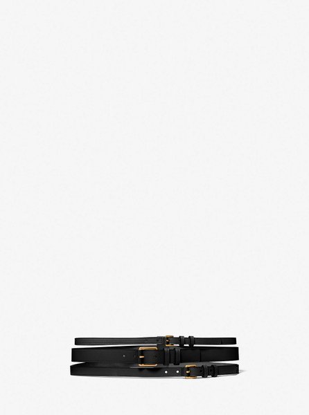 Leather Waist Belt BLACK MICHAEL KORS — Фото, Картинка BAG❤BAG Купить оригинал Украина, Киев, Житомир, Львов, Одесса ❤bag-bag.com.ua