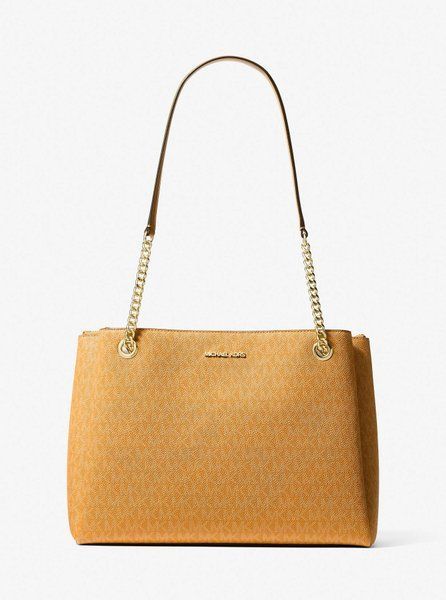 MICHAEL KORS Soho Medium Signature Logo Tote Bag RADIANT ORANGE 35S6G1SE2O &mdash; фото 1 из 3