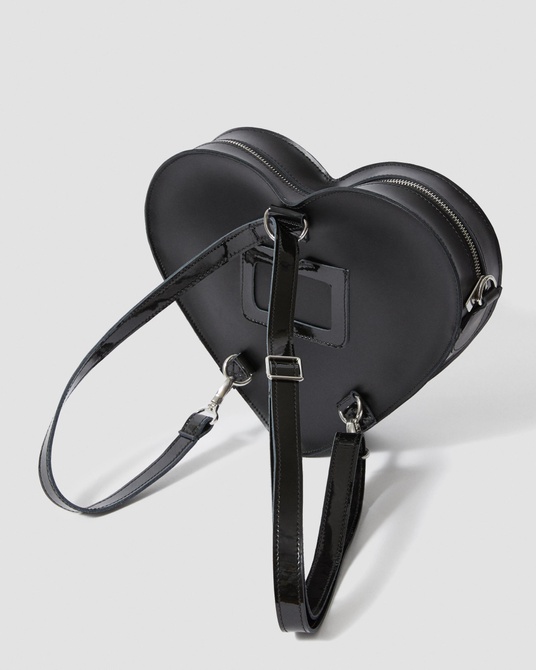Leather Heart Shaped Bag BLACK KIEV Dr. Martens — Фото, Картинка BAG❤BAG Купить оригинал Украина, Киев, Житомир, Львов, Одесса ❤bag-bag.com.ua