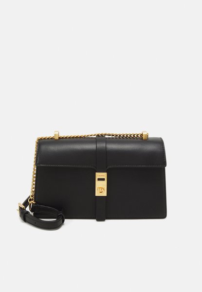 Alora Flap Shoulder Crossbody Bag Black / Gold DKNY — Фото, Картинка BAG❤BAG Купить оригинал Украина, Киев, Житомир, Львов, Одесса ❤bag-bag.com.ua