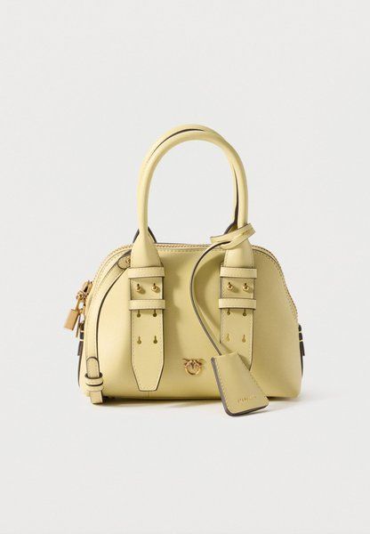 Pinko Bowling Bag Zip Mini Handbag Giallo Vaniglia / Antique Gold-Coloured 105333A0QO-C39Q &mdash; фото 1 из 4