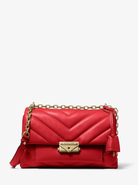 Cece Medium Quilted Leather Convertible Shoulder Bag BRIGHT RED MICHAEL KORS — Фото, Картинка BAG❤BAG Купить оригинал Украина, Киев, Житомир, Львов, Одесса ❤bag-bag.com.ua