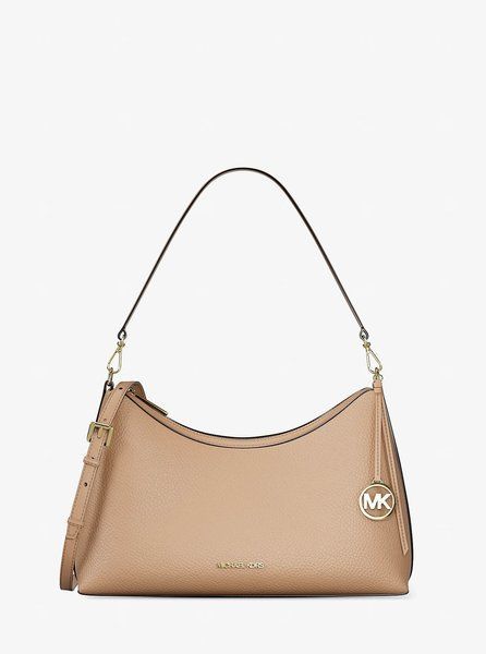 MICHAEL KORS Sammy Medium Pebbled Leather Convertible Shoulder Bag Camel 35T6G8SC6L &mdash; фото 1 из 5