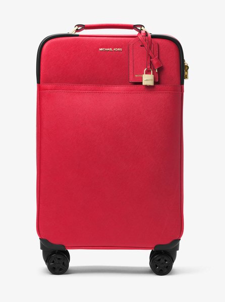 Large Saffiano Leather Suitcase BRIGHT RED MICHAEL KORS — Фото, Картинка BAG❤BAG Купить оригинал Украина, Киев, Житомир, Львов, Одесса ❤bag-bag.com.ua