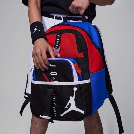 Jordan Air Big Kids' Backpack (18L) and Lunch Bag (3L) Multi color 9A0775-F69 &mdash; фото 1 из 13