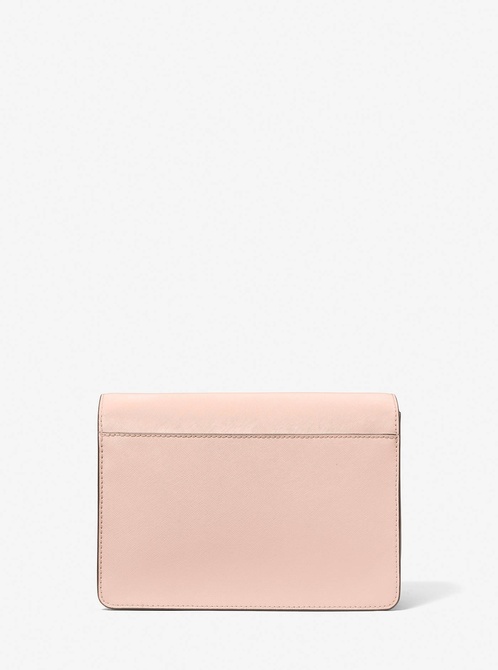 Daniela Large Saffiano Leather Crossbody Bag SOFT PINK MICHAEL KORS — Фото, Картинка BAG❤BAG Купить оригинал Украина, Киев, Житомир, Львов, Одесса ❤bag-bag.com.ua