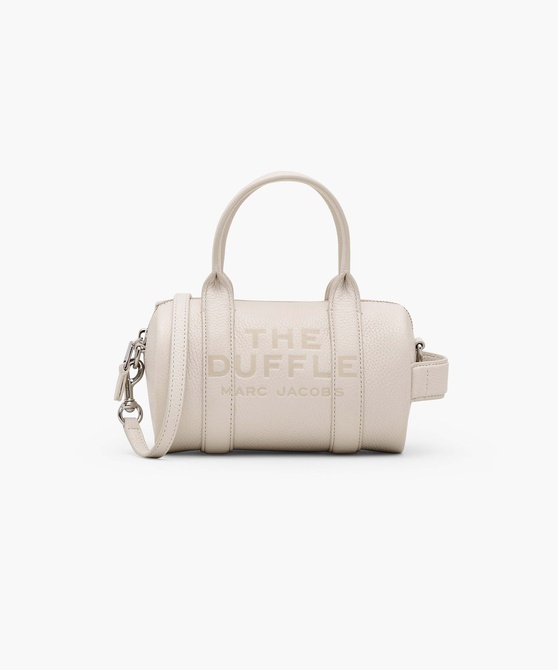 The Leather Mini Duffle Bag COTTON / SILVER MARC JACOBS — Фото, Картинка BAG❤BAG Купить оригинал Украина, Киев, Житомир, Львов, Одесса ❤bag-bag.com.ua