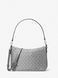 MICHAEL KORS Jet Set Medium Signature Logo Print Woven Pochette Crossbody Bag STORM 32S5SJ6C6I &mdash; фото 1 з 3