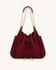 JW PEI Rowan Faux Suede Quilted Chain Bucket Bag Dark red BG143342JWP &mdash; фото 1 з 4