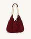 JW PEI Rowan Faux Suede Quilted Chain Bucket Bag Dark red BG143342JWP &mdash; фото 2 з 4