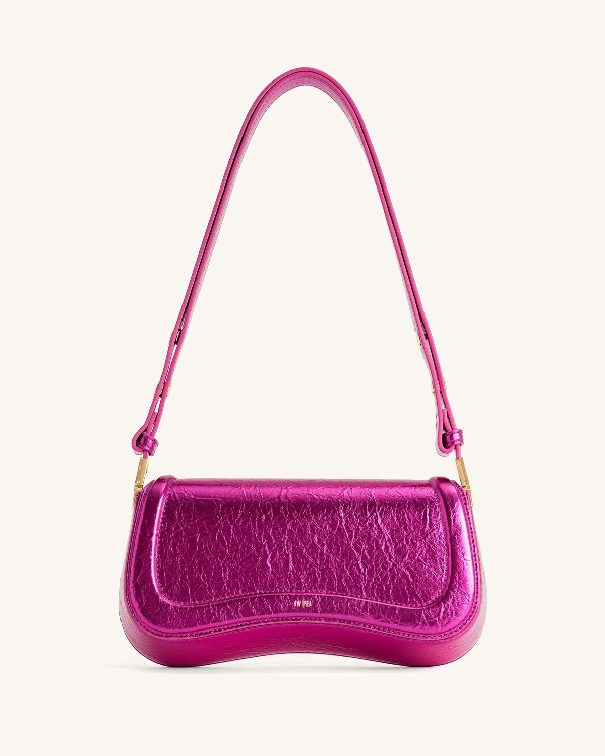 JW PEI Joy Metallic Shoulder Bag Red Violet 5 813