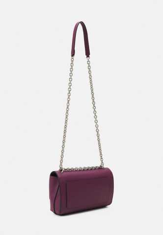 Calvin Klein Sculpted Mono Convertible Bag With Flap Amaranth