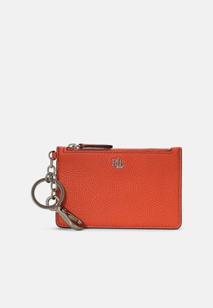 PEBBLED LEATHER ZIP CARD CASE - Wallet Rust orange RALPH LAUREN — Фото, Картинка BAG❤BAG Придбати оригінал Україна, Київ, Житомир, Львів, Одеса ❤bag-bag.com.ua