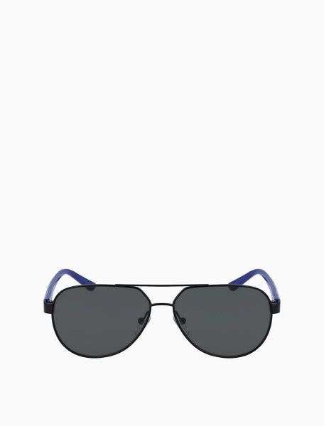 Satin Color-Pop Aviator Sunglasses BLACK Calvin Klein — Фото, Картинка BAG❤BAG Купить оригинал Украина, Киев, Житомир, Львов, Одесса ❤bag-bag.com.ua