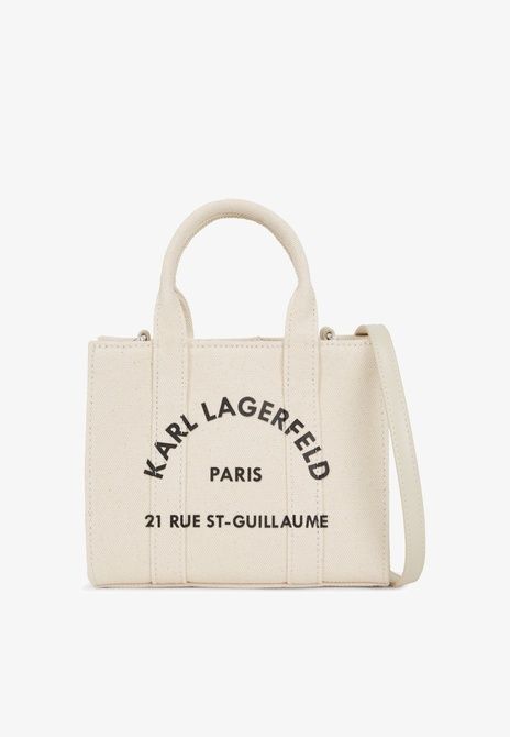 KARL LAGERFELD Square Mini Tote Handbag Beige Beige A3W50118-106 &mdash; фото 7 з 10
