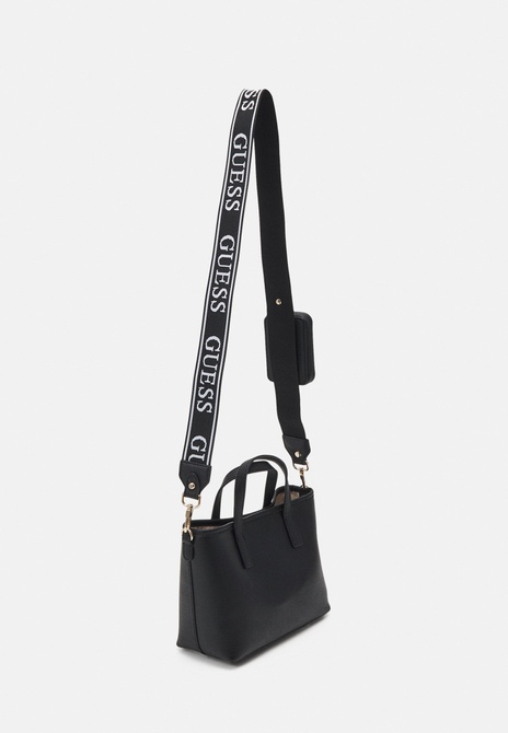 LATONA MINI TOTE SET - Crossbody Bag BLACK GUESS — Фото, Картинка BAG❤BAG Придбати оригінал Україна, Київ, Житомир, Львів, Одеса ❤bag-bag.com.ua