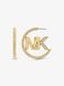 14K Gold-Plated Brass Pavé Logo Hoop Earrings GOLD MICHAEL KORS — 1/2 Фото, Картинка BAG❤BAG Придбати оригінал Україна, Київ, Житомир, Львів, Одеса ❤bag-bag.com.ua