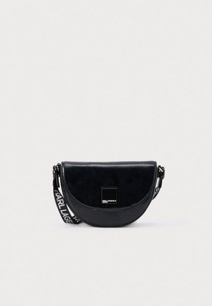 KARL LAGERFELD Logo Saddle Cross Body Bag Black BLACK B1W30142-999 &mdash; фото 1 из 4