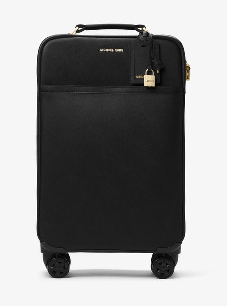 Large Saffiano Leather Suitcase BLACK MICHAEL KORS — Фото, Картинка BAG❤BAG Купить оригинал Украина, Киев, Житомир, Львов, Одесса ❤bag-bag.com.ua