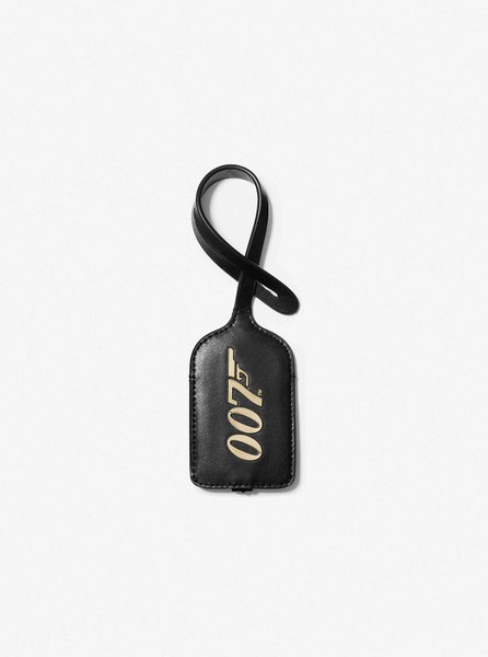 MMK x 007 Leather Luggage Tag Black / Gold MICHAEL KORS — Фото, Картинка BAG❤BAG Купить оригинал Украина, Киев, Житомир, Львов, Одесса ❤bag-bag.com.ua