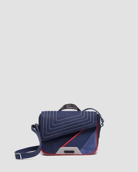 Dr. Martens 7 INCH SATCHEL Dark Blue & Grey KAYA+DIAMOND SPACER MESH 41741400 &mdash; фото 1 из 8