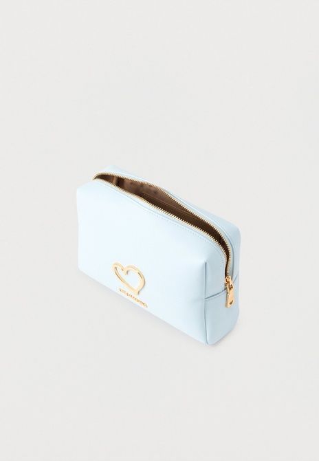 MOSCHINO Heart Wash Bag Sky Blue SKY BLUE JC5301PP1O-701 &mdash; фото 3 из 4