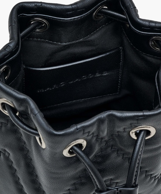 The Quilted Leather J Marc Bucket Bag BLACK MARC JACOBS — Фото, Картинка BAG❤BAG Купить оригинал Украина, Киев, Житомир, Львов, Одесса ❤bag-bag.com.ua