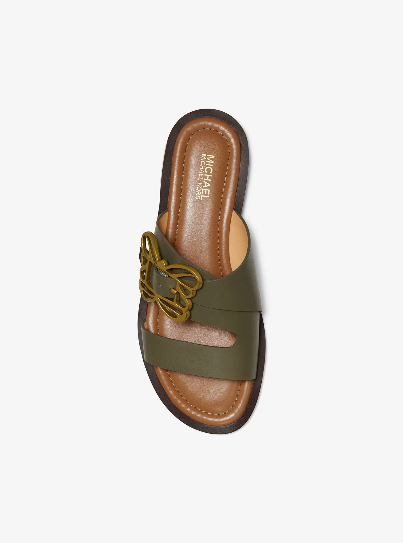michael kors olive sandals