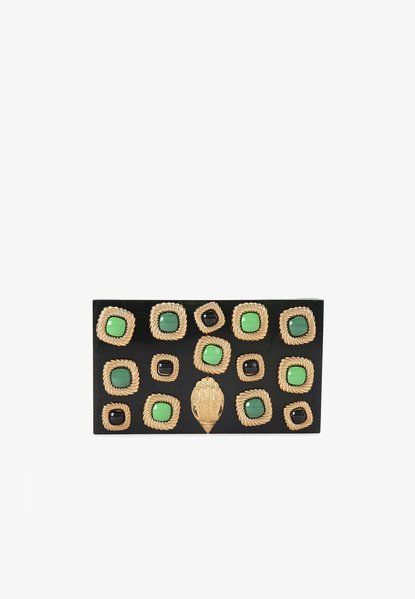 Kurt Geiger London Gems Box Clutch Green Comb Green comb BG127914KGL &mdash; фото 1 из 5