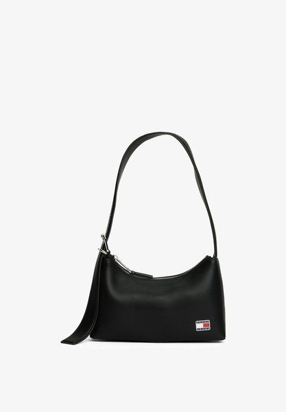 TOMMY HILFIGER Logo Plaque Shoulder Handbag Black BLACK BG134627TOM &mdash; фото 1 из 4