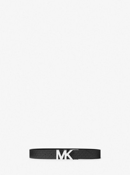 Reversible Logo and Leather Waist Belt BLACK MICHAEL KORS — Фото, Картинка BAG❤BAG Купить оригинал Украина, Киев, Житомир, Львов, Одесса ❤bag-bag.com.ua