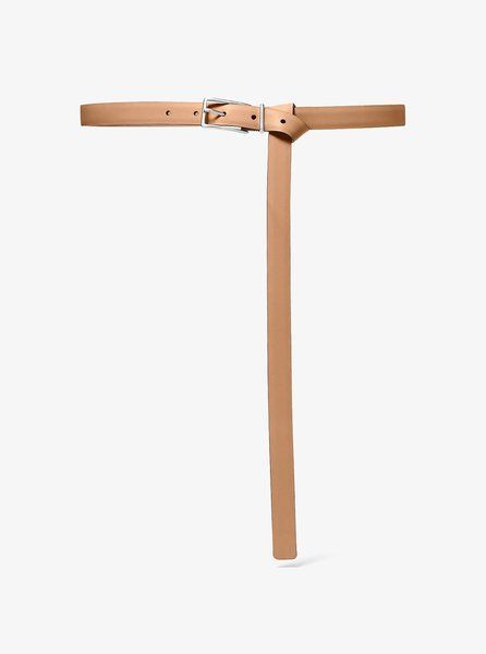 MICHAEL KORS Leather Belt PEANUT MKWB557909 &mdash; фото 1 з 3