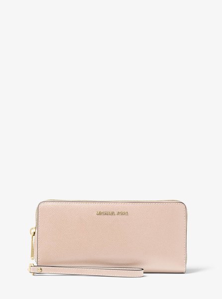 Leather Continental Wristlet SOFT PINK MICHAEL KORS — Фото, Картинка BAG❤BAG Придбати оригінал Україна, Київ, Житомир, Львів, Одеса ❤bag-bag.com.ua