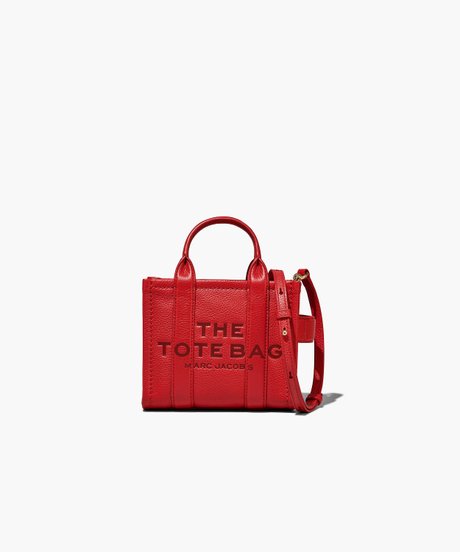 The Leather Mini Tote Bag TRUE RED MARC JACOBS — Фото, Картинка BAG❤BAG Купить оригинал Украина, Киев, Житомир, Львов, Одесса ❤bag-bag.com.ua