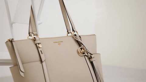 MICHAEL KORS Sullivan Large Saffiano Leather Top-Zip Tote Bag in Soft Pink  (30T0GNXT3L)