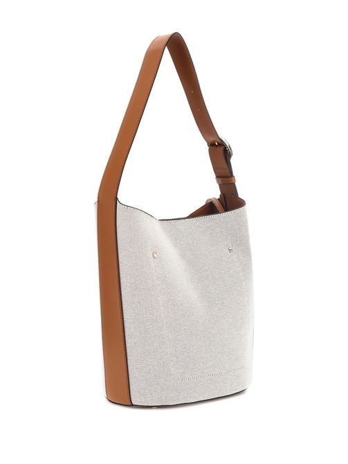 GUESS Nicolette Canvas Large Bucket Bag BROWN 14808328 &mdash; фото 3 з 4
