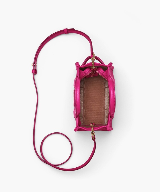 The Leather Mini Tote Bag Lipstick pink MARC JACOBS — Фото, Картинка BAG❤BAG Купить оригинал Украина, Киев, Житомир, Львов, Одесса ❤bag-bag.com.ua