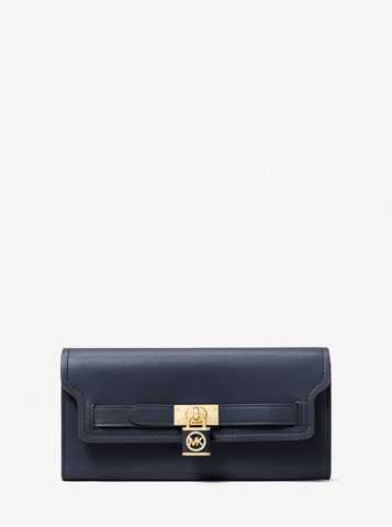 Michael kors hamilton on sale wallet navy