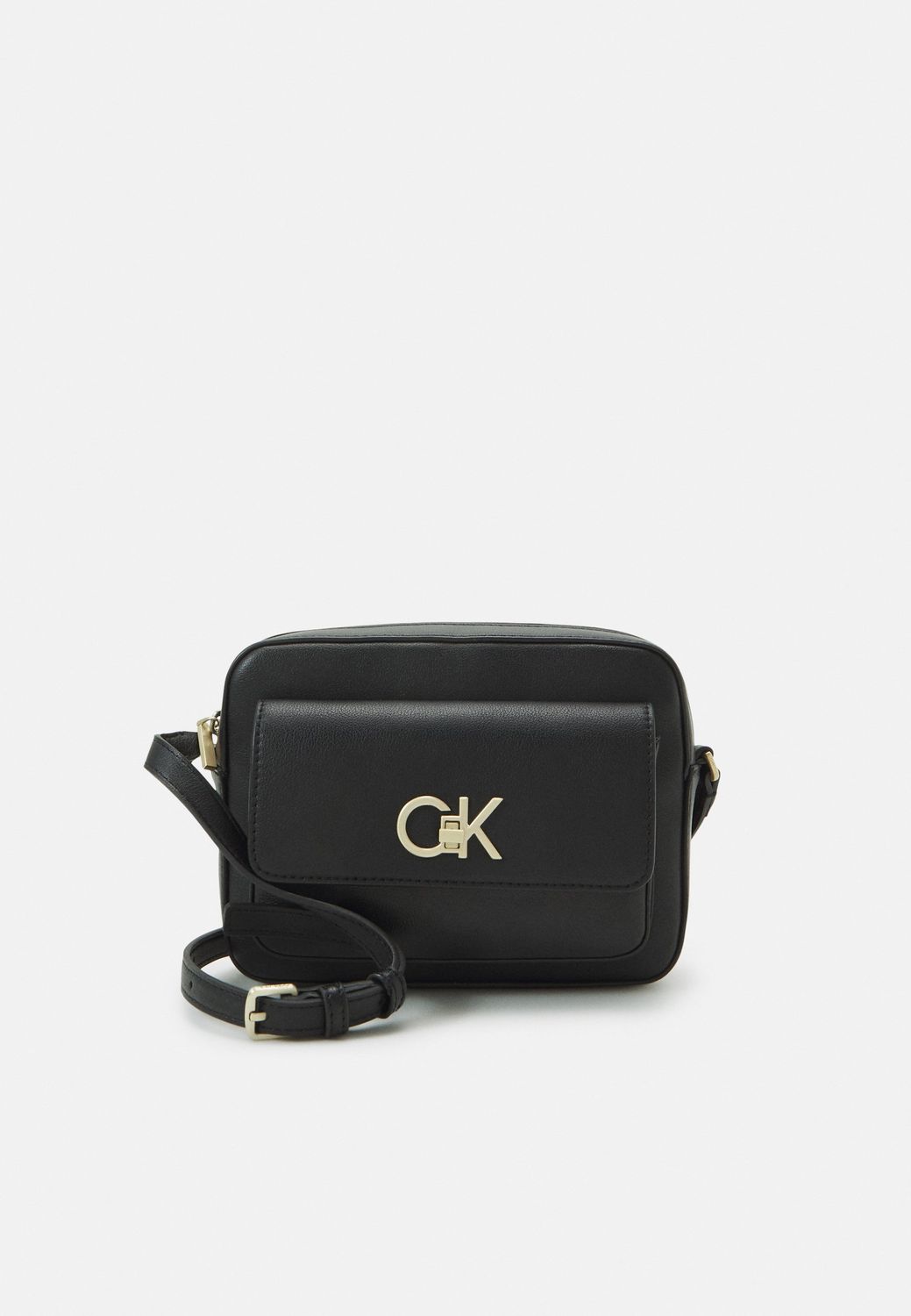 Ck lock medium flap on sale crossbody