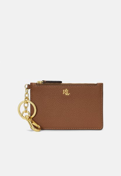 PEBBLED LEATHER ZIP CARD CASE - Wallet Lauren tan RALPH LAUREN — Фото, Картинка BAG❤BAG Придбати оригінал Україна, Київ, Житомир, Львів, Одеса ❤bag-bag.com.ua