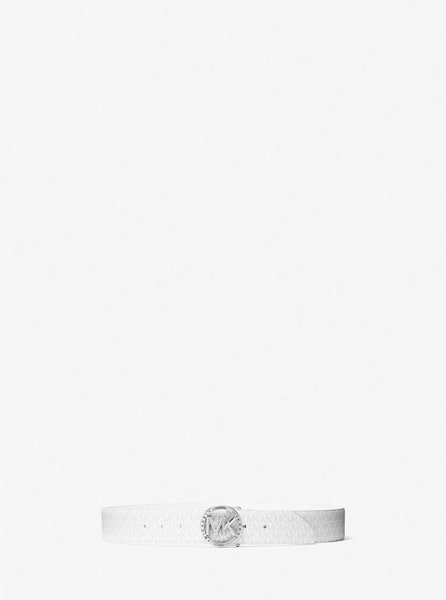 Reversible Logo and Leather Belt OPTIC WHITE MICHAEL KORS — Фото, Картинка BAG❤BAG Купить оригинал Украина, Киев, Житомир, Львов, Одесса ❤bag-bag.com.ua
