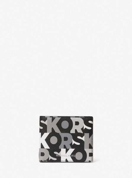 Cooper Graphic Logo Billfold Wallet BLACK COMBO MICHAEL KORS — Фото, Картинка BAG❤BAG Купить оригинал Украина, Киев, Житомир, Львов, Одесса ❤bag-bag.com.ua