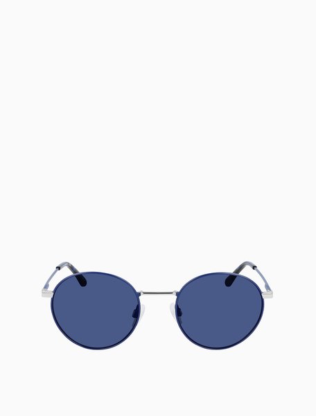 Minimal Metal Frame Round Sunglasses Matte navy Calvin Klein — Фото, Картинка BAG❤BAG Купить оригинал Украина, Киев, Житомир, Львов, Одесса ❤bag-bag.com.ua