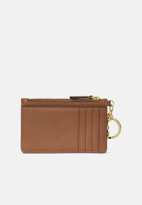 PEBBLED LEATHER ZIP CARD CASE - Wallet Lauren tan RALPH LAUREN — Фото, Картинка BAG❤BAG Купить оригинал Украина, Киев, Житомир, Львов, Одесса ❤bag-bag.com.ua