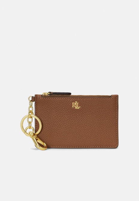 PEBBLED LEATHER ZIP CARD CASE - Wallet Lauren tan RALPH LAUREN — Фото, Картинка BAG❤BAG Купить оригинал Украина, Киев, Житомир, Львов, Одесса ❤bag-bag.com.ua