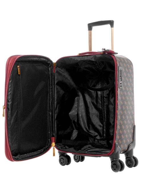Izzy 18" 8-Wheel Suitcase Brown logo / Merlot GUESS — Фото, Картинка BAG❤BAG Купить оригинал Украина, Киев, Житомир, Львов, Одесса ❤bag-bag.com.ua
